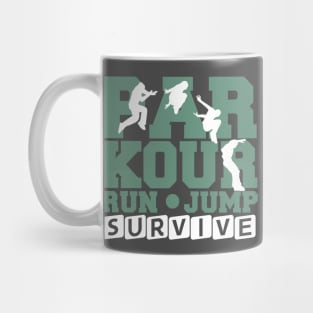 Parkour jump run survive Mug